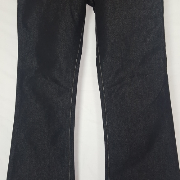 Blue Asphalt Wide Leg Flare Jean Black SZ 3 - Picture 3 of 7